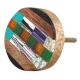 Multicolor Resin And Wood Cabinet Knob